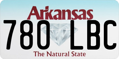 AR license plate 780LBC