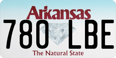 AR license plate 780LBE