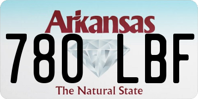 AR license plate 780LBF