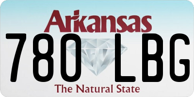 AR license plate 780LBG