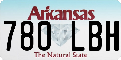 AR license plate 780LBH