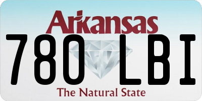 AR license plate 780LBI