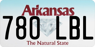 AR license plate 780LBL