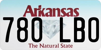 AR license plate 780LBO