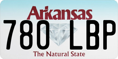 AR license plate 780LBP