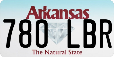 AR license plate 780LBR