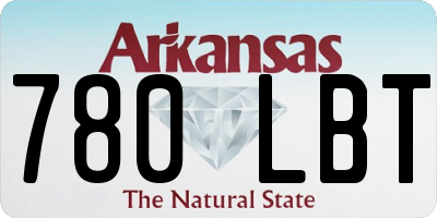 AR license plate 780LBT