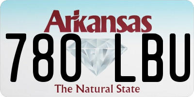 AR license plate 780LBU