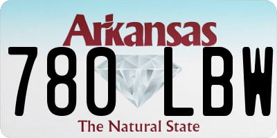 AR license plate 780LBW