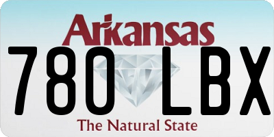 AR license plate 780LBX
