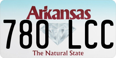AR license plate 780LCC