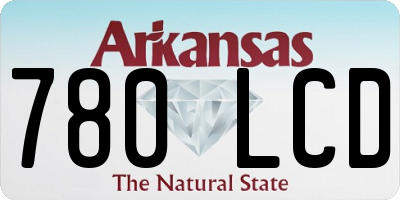 AR license plate 780LCD