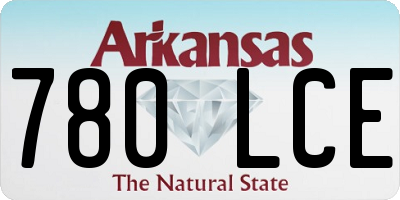 AR license plate 780LCE