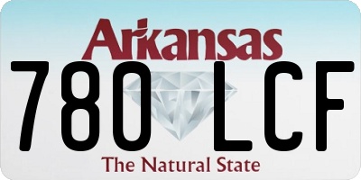 AR license plate 780LCF