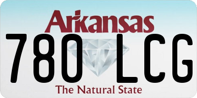 AR license plate 780LCG