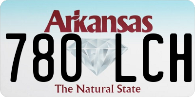 AR license plate 780LCH