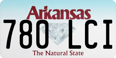 AR license plate 780LCI