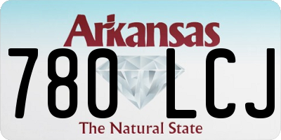 AR license plate 780LCJ