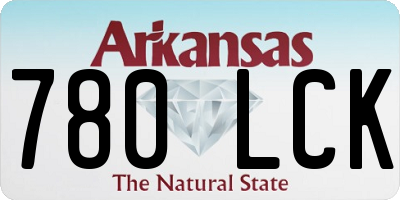 AR license plate 780LCK