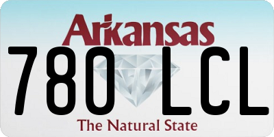 AR license plate 780LCL