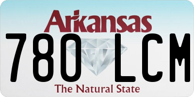 AR license plate 780LCM