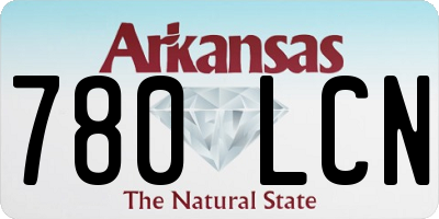 AR license plate 780LCN