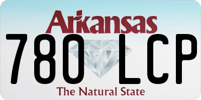 AR license plate 780LCP