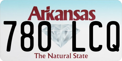 AR license plate 780LCQ