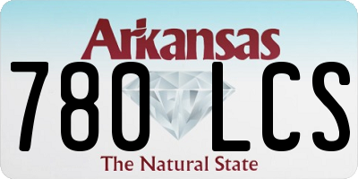 AR license plate 780LCS