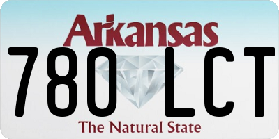 AR license plate 780LCT