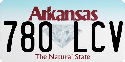 AR license plate 780LCV