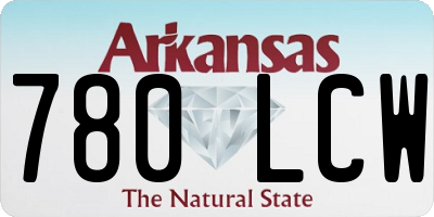 AR license plate 780LCW