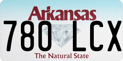 AR license plate 780LCX