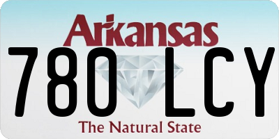 AR license plate 780LCY
