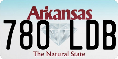 AR license plate 780LDB