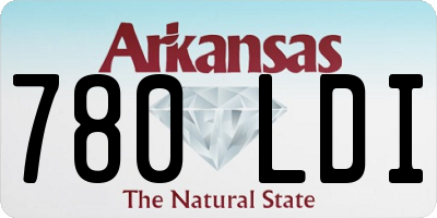 AR license plate 780LDI