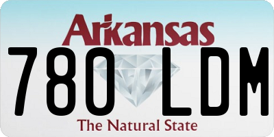 AR license plate 780LDM