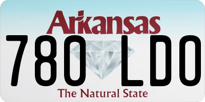 AR license plate 780LDO