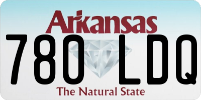 AR license plate 780LDQ