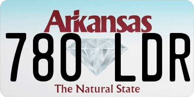 AR license plate 780LDR