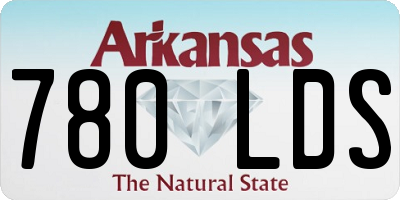 AR license plate 780LDS