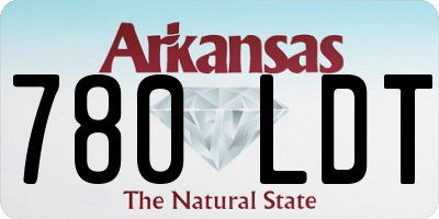 AR license plate 780LDT