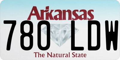 AR license plate 780LDW