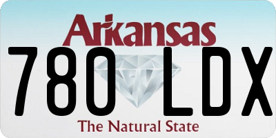 AR license plate 780LDX