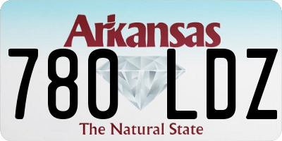 AR license plate 780LDZ