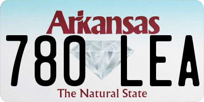 AR license plate 780LEA