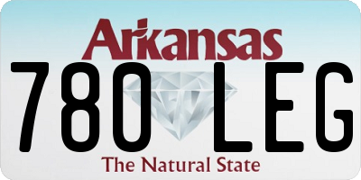 AR license plate 780LEG