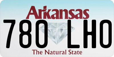AR license plate 780LHO