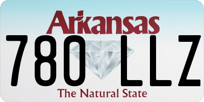 AR license plate 780LLZ