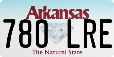 AR license plate 780LRE